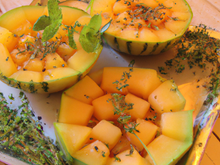 Poêlée de melon au romarin