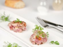 Tartare d'agneau cru-cuit aux saveurs du sud