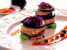 Filet de grenadier au caviar d'aubergines