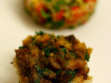 Cabillaud en croûte de champignons aux marrons