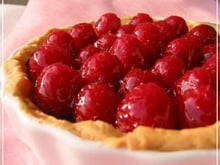 Les tartelettes framboises et chocolat