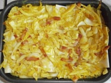 Cannelloni au chou blanc et lardons