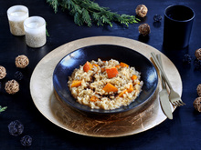 Risotto au potimarron et vinaigre balsamique