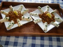 Filet de porc au citron accompagné de cœurs de palmier