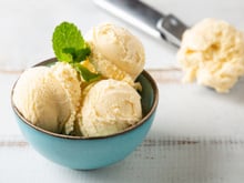 Glace à l'italienne à la vanille