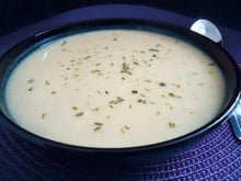 Soupe de pommes de terre et poireaux