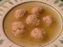 Soupe aux boulettes de pommes de terre