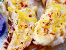 Langouste flambée au Limoncello