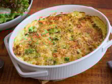 Gratin de ravioles au jambon blanc