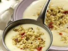 Velouté de chou-fleur aux céréales méditerranéennes