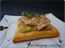 Tartelette poulet, rhubarbe & thym