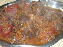 Ragoût de bœuf à l'italienne et ses petits gnocchis parfumés aux cèpes