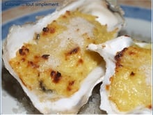 Huitres gratinées au Parmesan et Curry