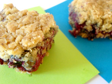 Carrés croustillants aux fruits rouges