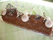 Bûche ganache chocolat noir