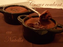 Moelleux au chocolat et cœur de Nutella
