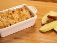 Crumble croustillant aux pommes
