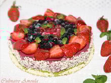Entremets aux fruits rouges maison