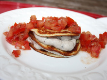 Mille feuille de rillettes de sardine