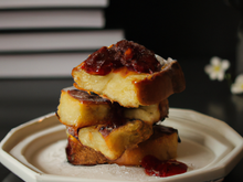Pain perdu à la confiture