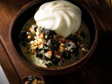 Escargots et fausse purée