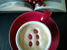 Cappuccino de baies rouges