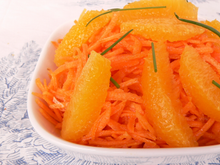 Carottes râpées à l'orange