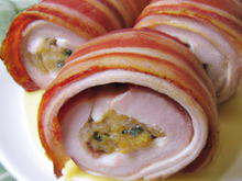 Roulé de dinde et de bacon à la crème