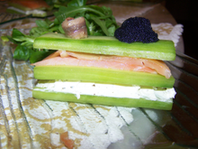 Mille feuilles de concombre