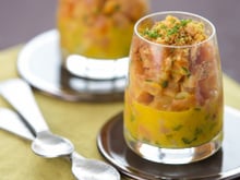 Crumble de saumon aux agrumes et Savora