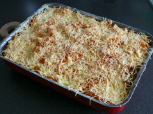 Gratin de courgettes et son lit de carottes fumées