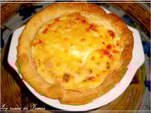 Tarte au munster et au thym