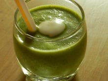 Verrine de Courgette aux fanes de Radis