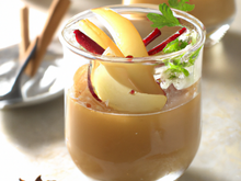 Verrines de poires au pain d'épices