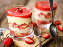 Tiramisu aux fraises en verrine rapide