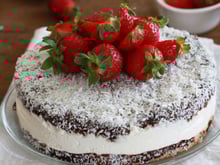 Lamington cake sans gluten