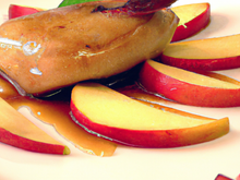 Foie gras de canard, pommes surprises