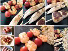 Trio de brochettes à la Plancha