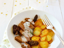 Seitan à la sauce aux morilles