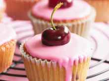 Cupcakes aux cerises