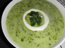 Soupe de légumes verts au boursin Thermomix