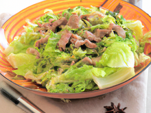 Salade de jarret de veau au chou vert