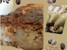 Gâteau miellé aux poires et aux noix