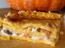 Lasagnes de citrouille aux champignons