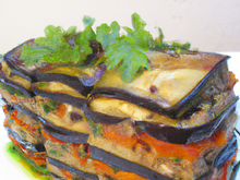 Terrine d'aubergines aux légumes