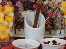 Autour d'une fondue de chocolat