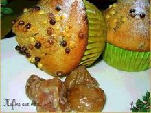 Muffins aux marrons et au chocolat