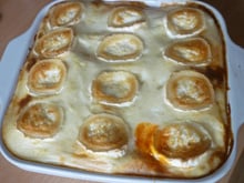 Lasagnes brocolis, saumon, chorizo et chèvre