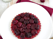 Tatin de cerises & chantilly à l'huile d'olive