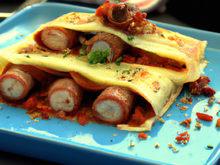 Cannellonis de crêpes aux merguez
